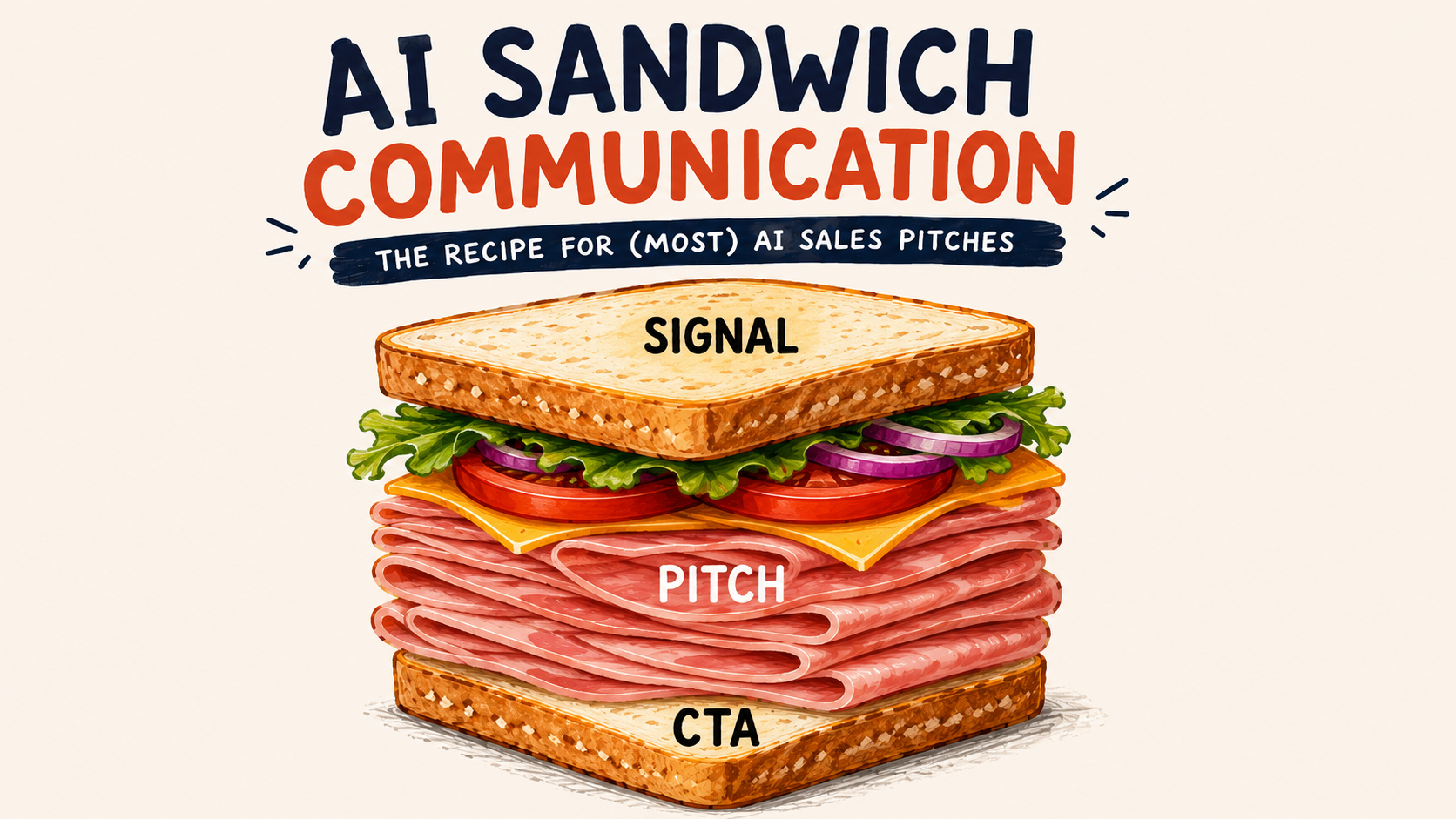 AI Sandwich Communication in Pitching