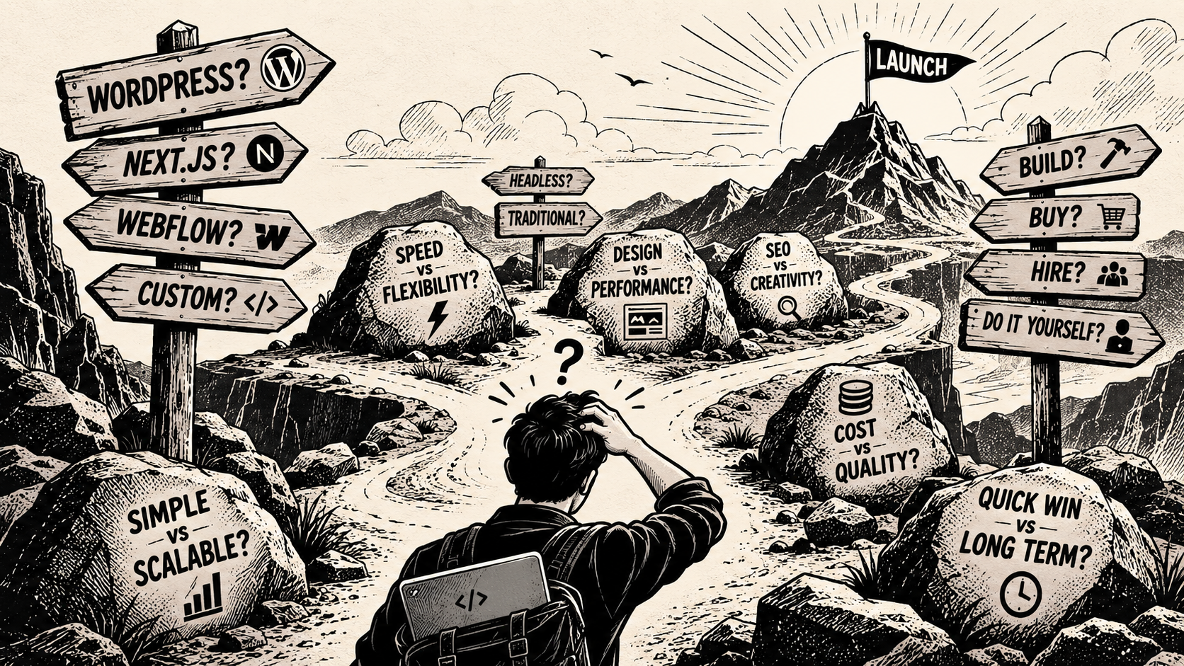 No One Tells You How Many Decisions a Website Actually Takes